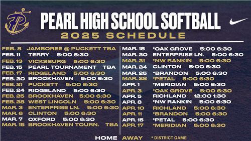 Softball Schedule